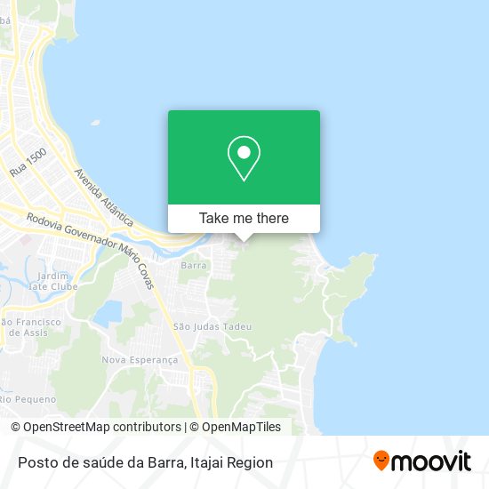 Mapa Posto de saúde da Barra