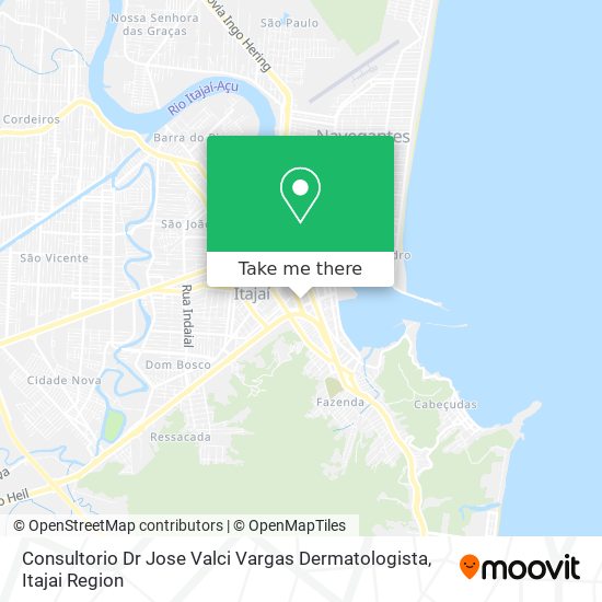 Mapa Consultorio Dr Jose Valci Vargas Dermatologista