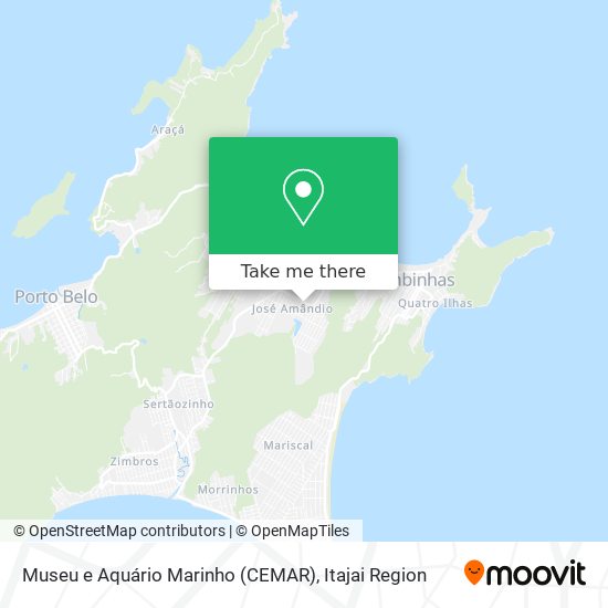 Mapa Museu e Aquário Marinho (CEMAR)