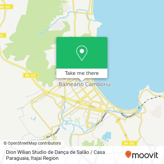 Mapa Dion Wilian Studio de Dança de Salão / Casa Paraguaia