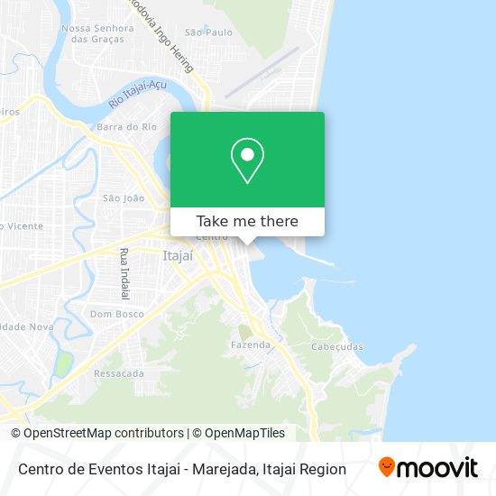 Centro de Eventos Itajai - Marejada map