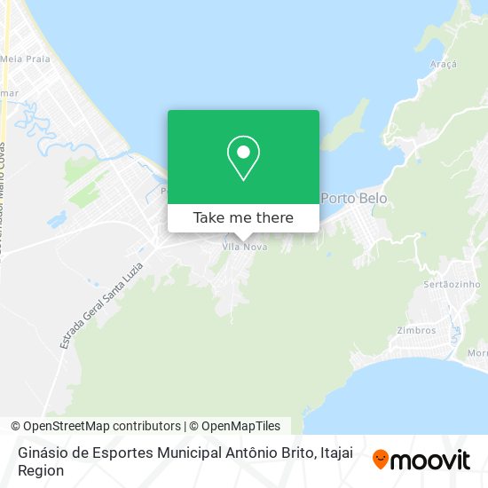 Mapa Ginásio de Esportes Municipal Antônio Brito