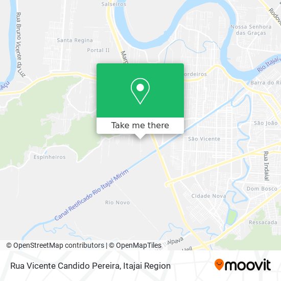 Rua Vicente Candido Pereira map