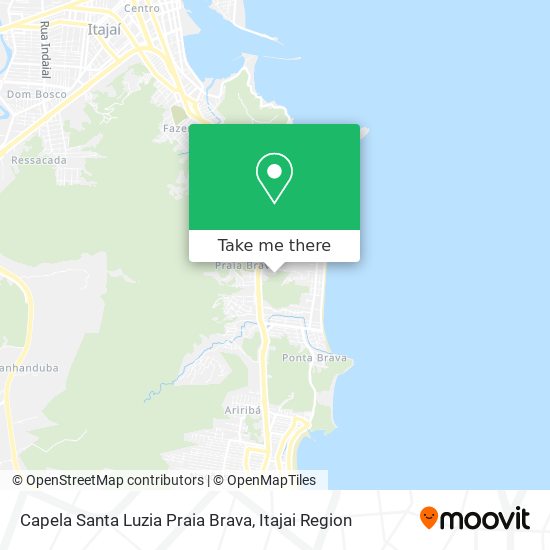 Capela Santa Luzia Praia Brava map