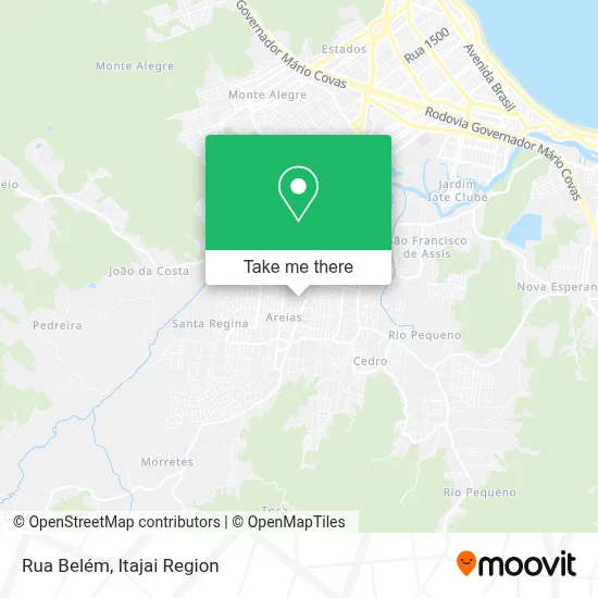 Rua Belém map