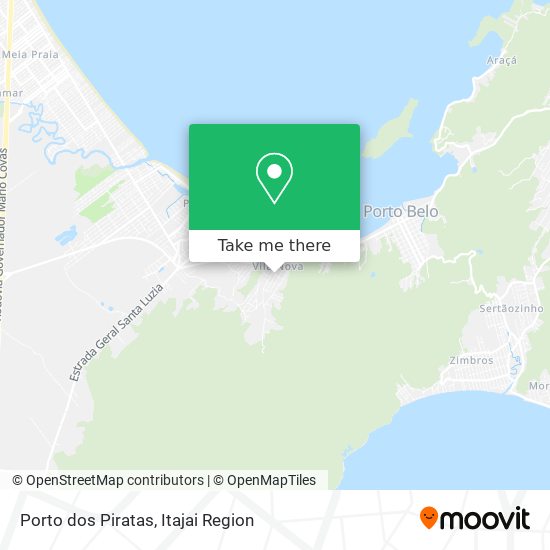 Porto dos  Piratas map