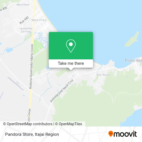 Pandora Store map