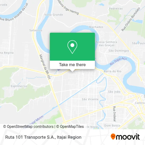 Ruta 101 Transporte S.A. map