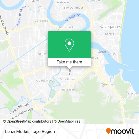 Lenzi Modas map