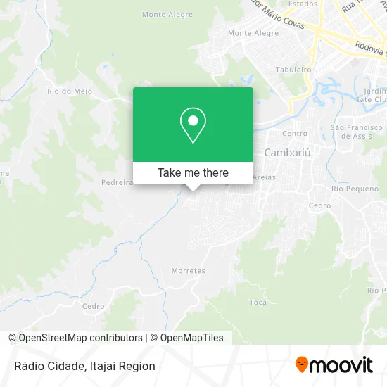 Rádio Cidade map