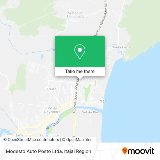 Modesto Auto Posto Ltda map