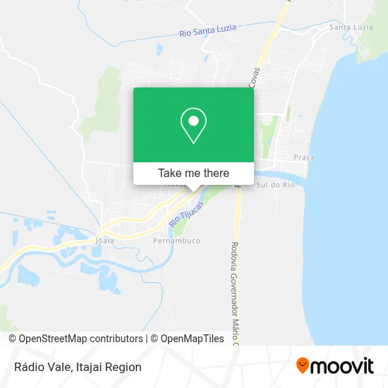 Rádio Vale map