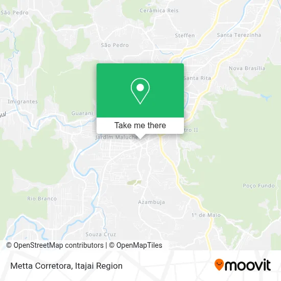 Metta Corretora map