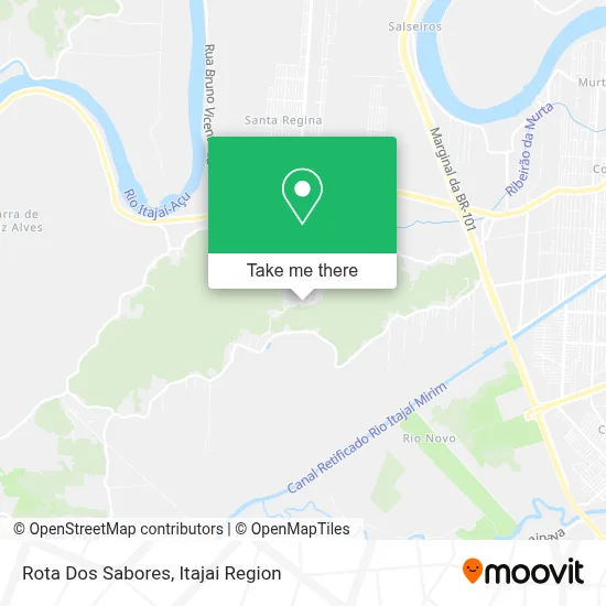 Rota Dos Sabores map
