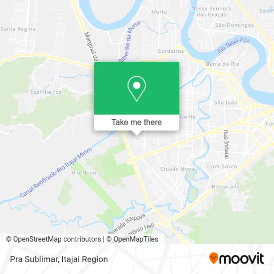 Pra Sublimar map