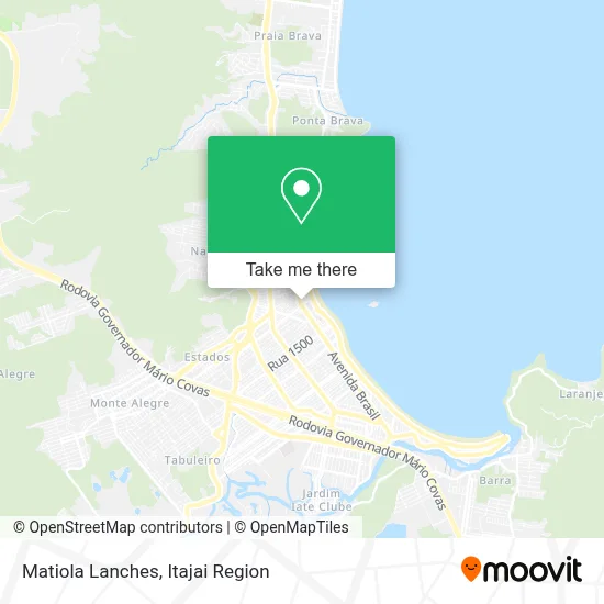 Matiola Lanches map