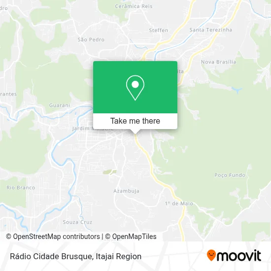 Rádio Cidade Brusque map