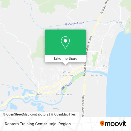 Raptors Training Center map