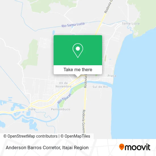 Anderson Barros Corretor map
