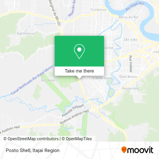 Posto Shell map