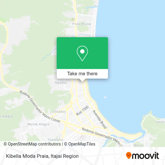 Kibella Moda Praia map