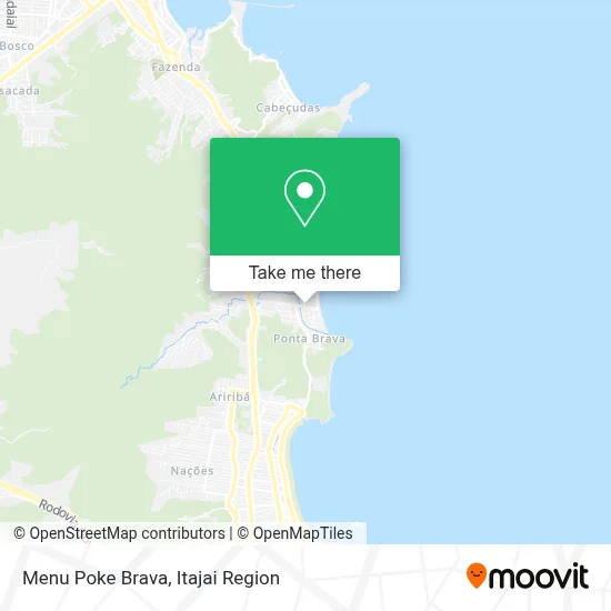 Menu Poke Brava map
