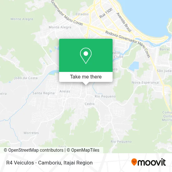 R4 Veiculos - Camboriu map