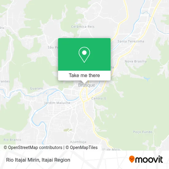 Rio Itajai Mirin map