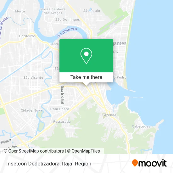 Insetcon Dedetizadora map