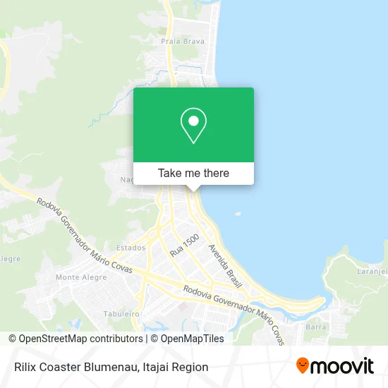 Rilix Coaster Blumenau map