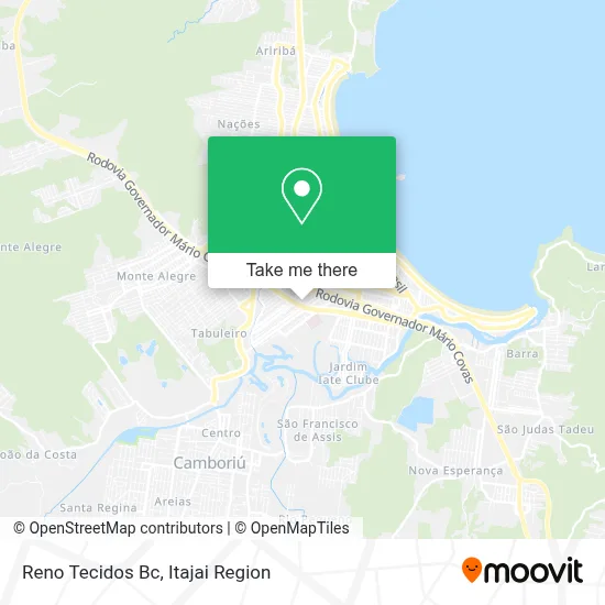 Reno Tecidos Bc map