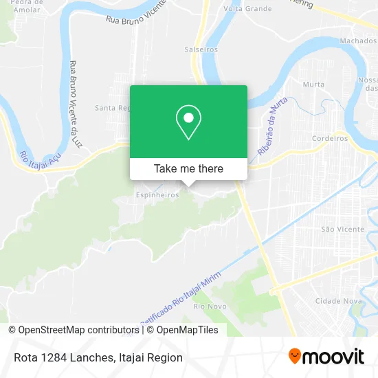 Rota 1284 Lanches map