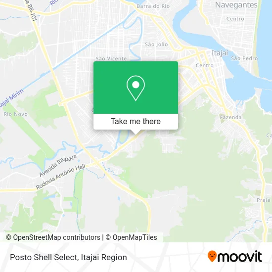 Posto Shell Select map
