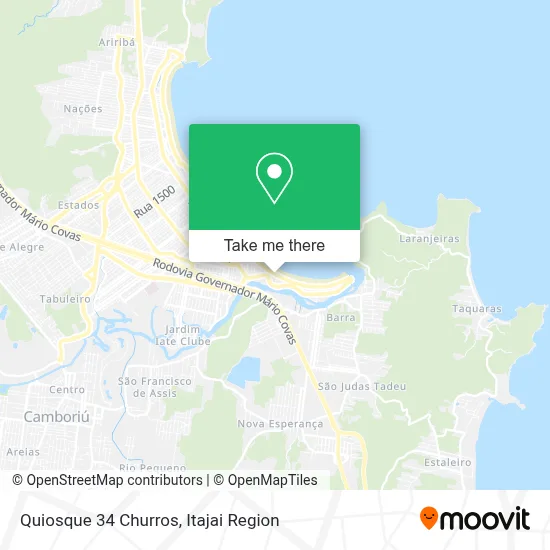 Quiosque 34 Churros map