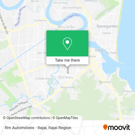 Rm Automóveis - Itajai map