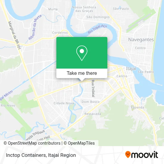 Inctop Containers map