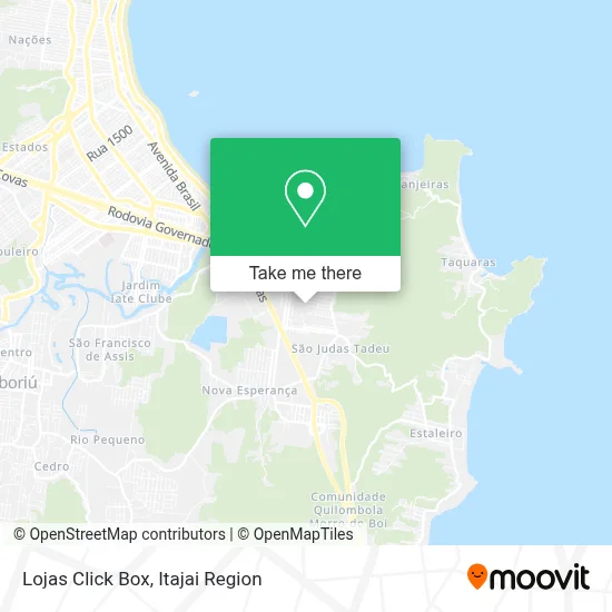 Lojas Click Box map