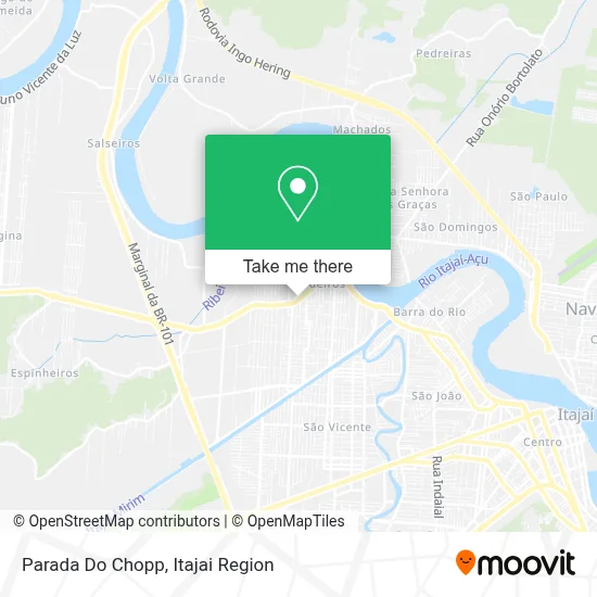 Parada Do Chopp map