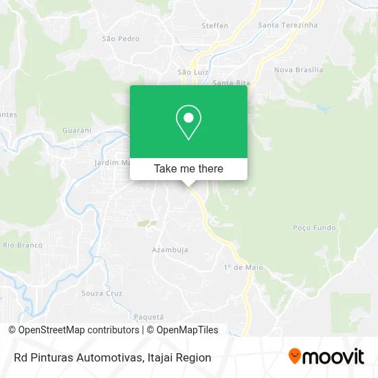 Rd Pinturas Automotivas map