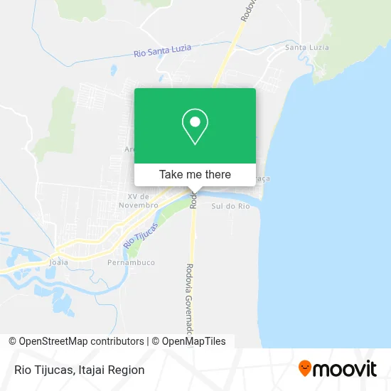 Rio Tijucas map