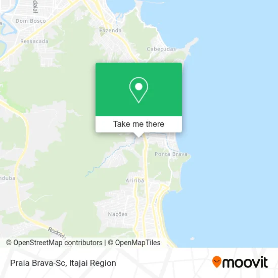 Praia Brava-Sc map