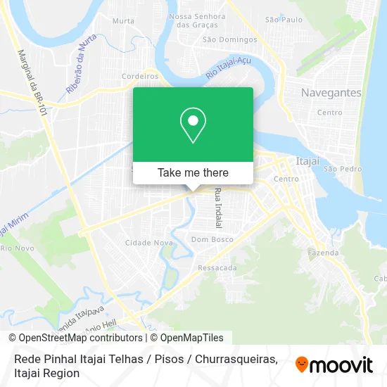 Rede Pinhal Itajai Telhas / Pisos / Churrasqueiras map