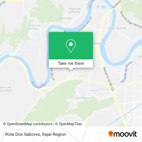Rota Dos Sabores map