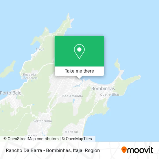Rancho Da Barra - Bombinhas map