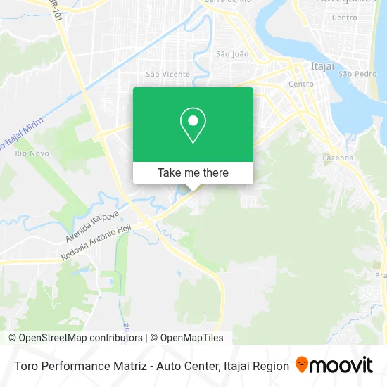 Toro Performance Matriz - Auto Center map