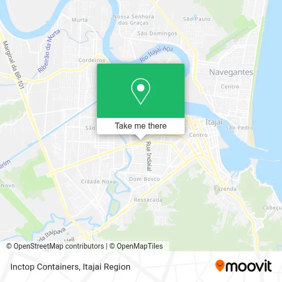 Inctop Containers map