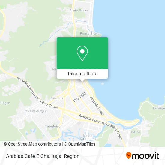 Arabias Cafe E Cha map