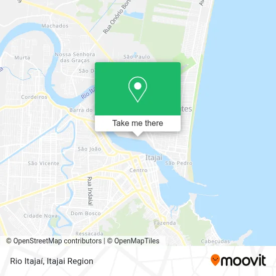 Rio Itajaí map