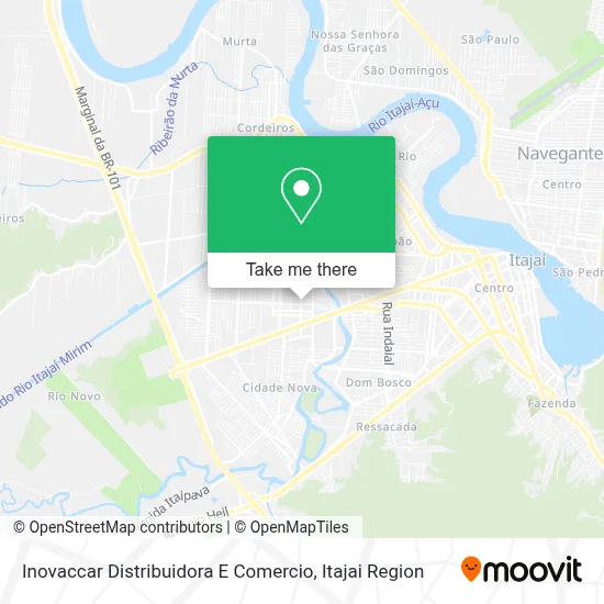 Inovaccar Distribuidora E Comercio map