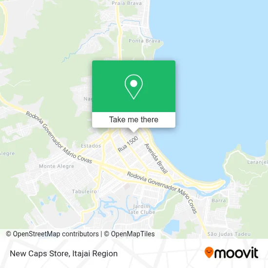 New Caps Store map